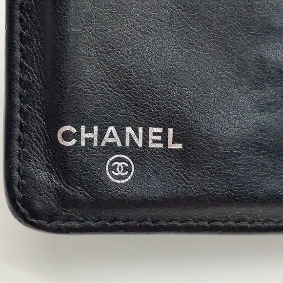 Authentic Chanel Caviar Black Brilliant Coco Long Wallet W/Box - Picture 14 of 16